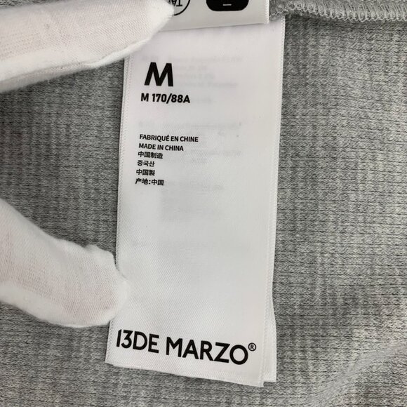 J18848 13DE MARZO Grey doll decoration lapel single-breasted long-sleeved - Picture 7 of 8